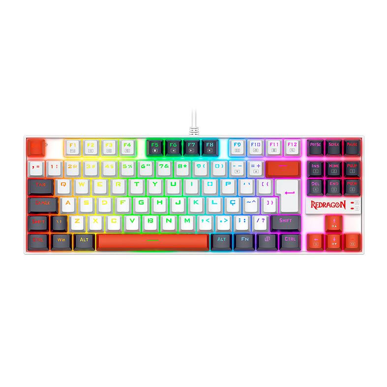 Teclado Gamer Mecânico Redragon Kumara K552 RGB TKL