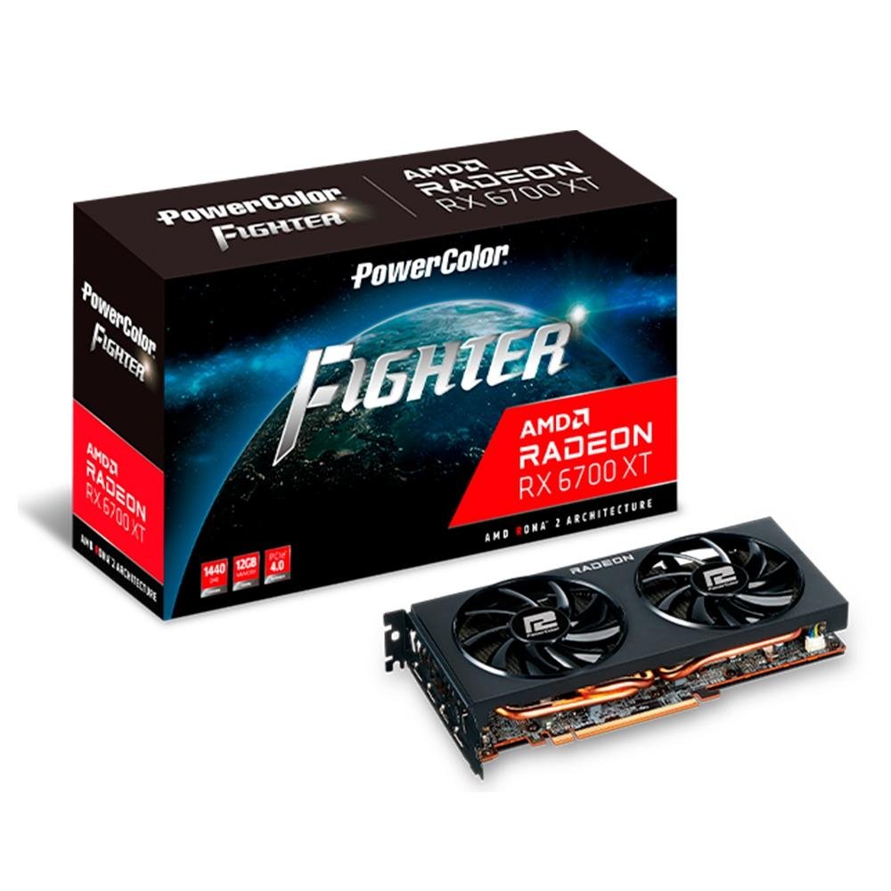 Placa de Vídeo RX 6700 XT PowerColor Fighter